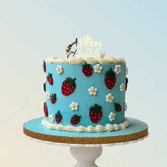 STRAWBERRY MEADOW CELEBRATION CAKE