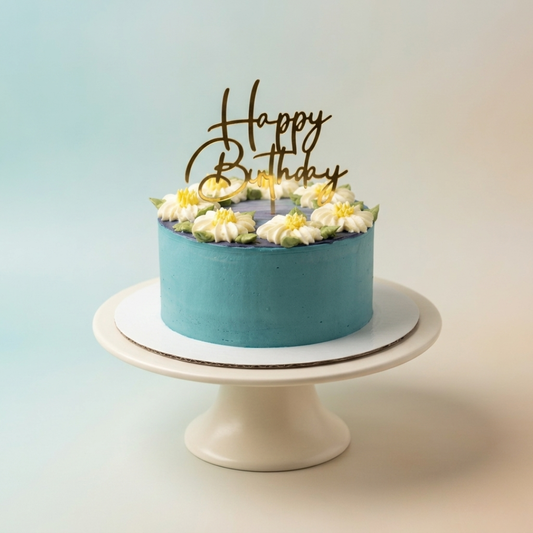 PURPLE SUNSET FLOWER CAKE