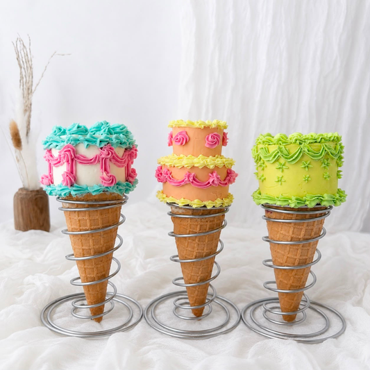 Pistachio Garden Cone Cake