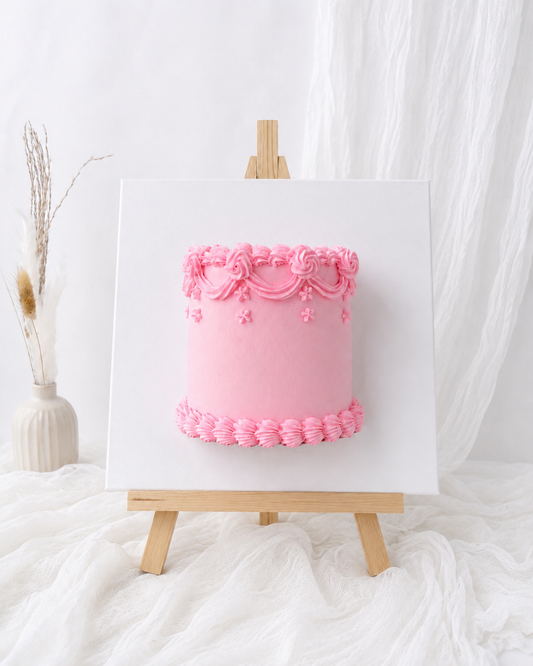 Draped Vintage Canvas Cake