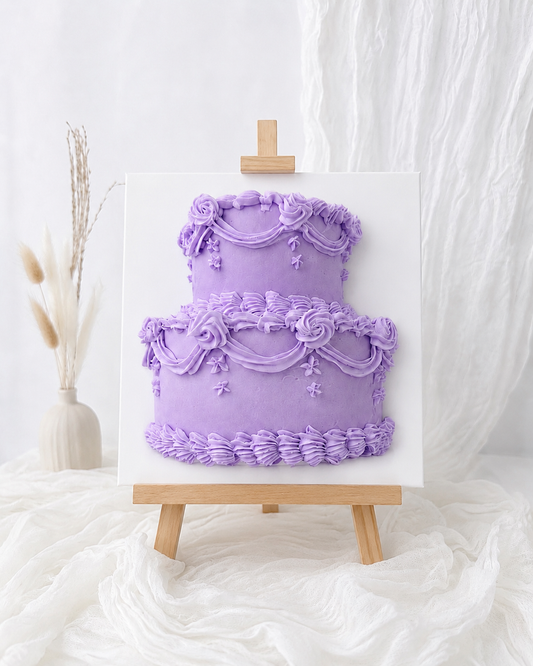 Lambeth-Style Canvas Cake
