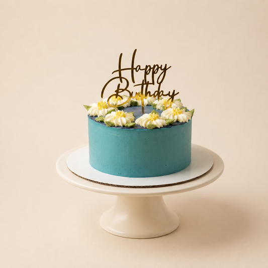 PURPLE SUNSET FLOWER CAKE