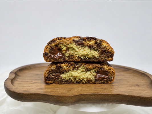 Jumbo Chocolate Chip Cookie with Dubai Chocolate Filling